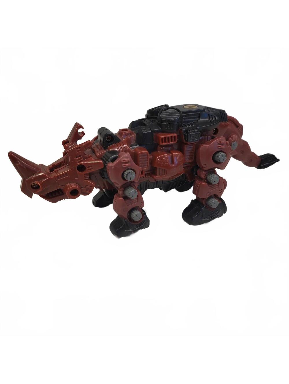 Hasbro Zoids Red Horn Triceratops Action Figure Transformable 2002